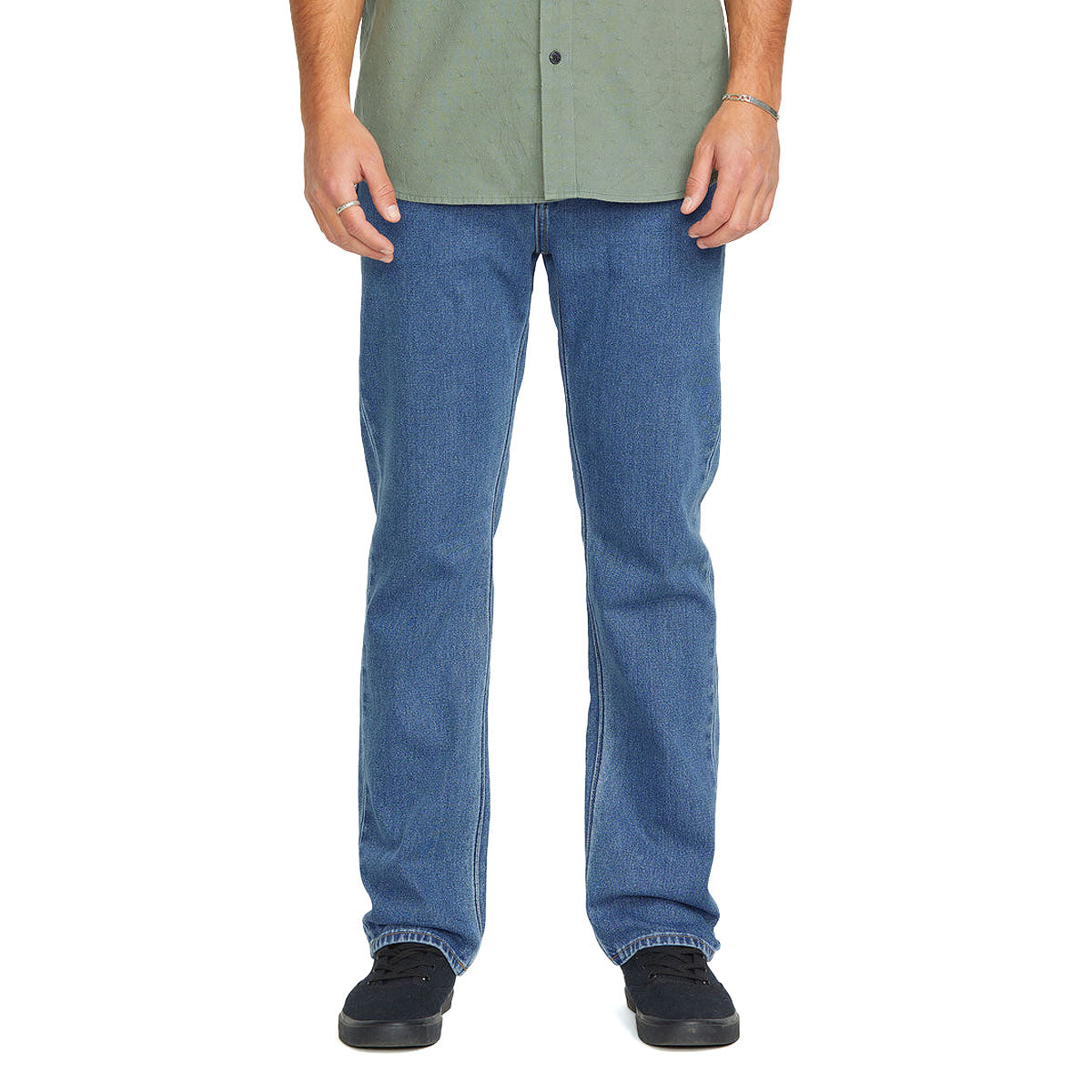 Volcom Solver Denim Jeans - Standard Issue Blue – CCS