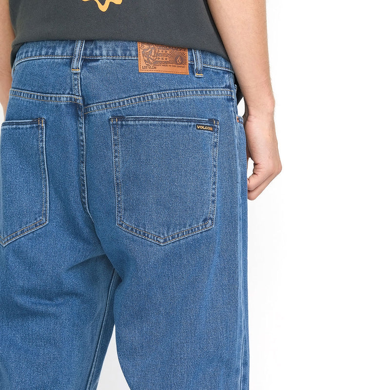 Volcom Modown Tapered Denim Jeans - Standard Issue Blue