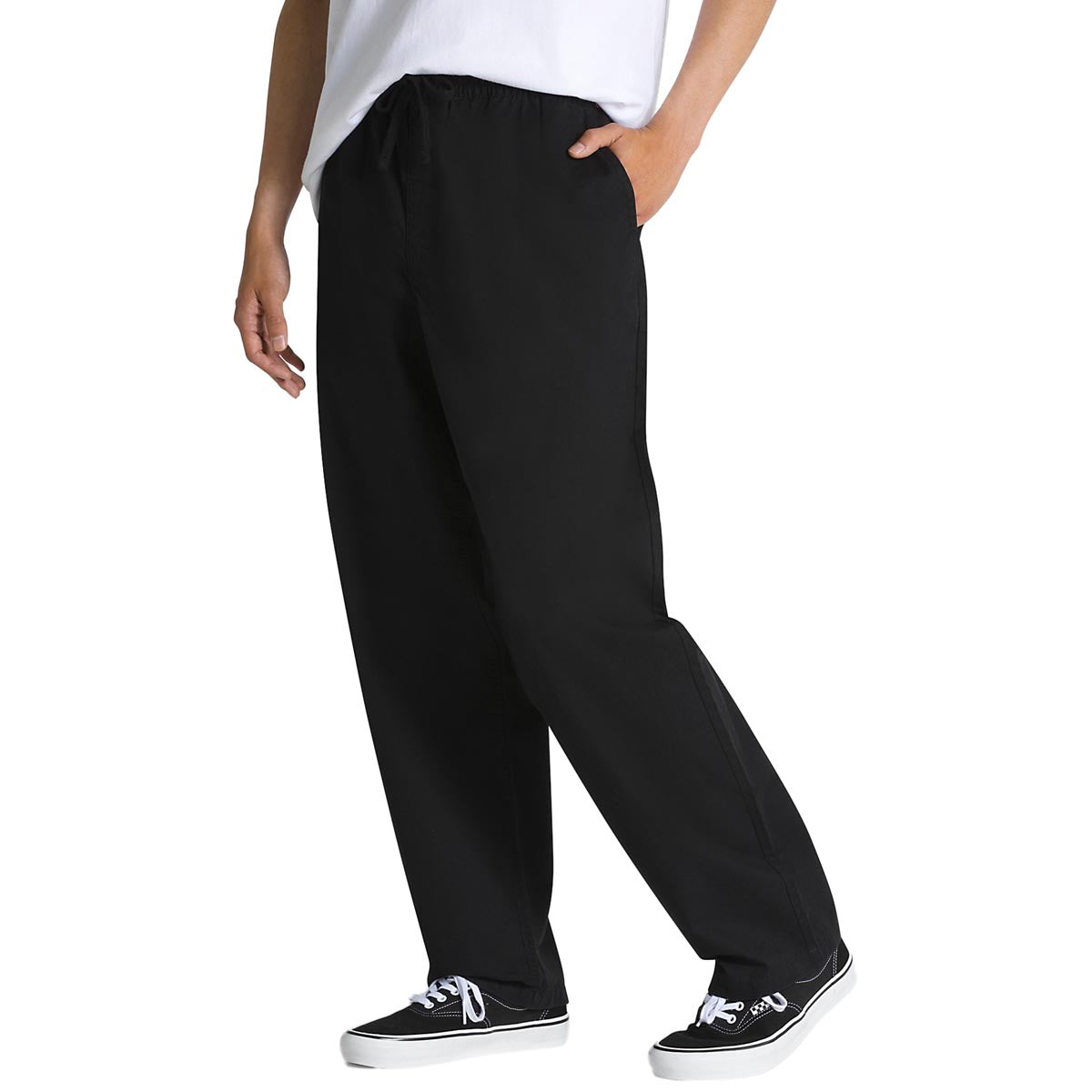Vans Range Baggy Tapered Elastic Waist Pants - Black – CCS Vans Range Baggy Tapered Elastic Waist Pants - Black – CCS