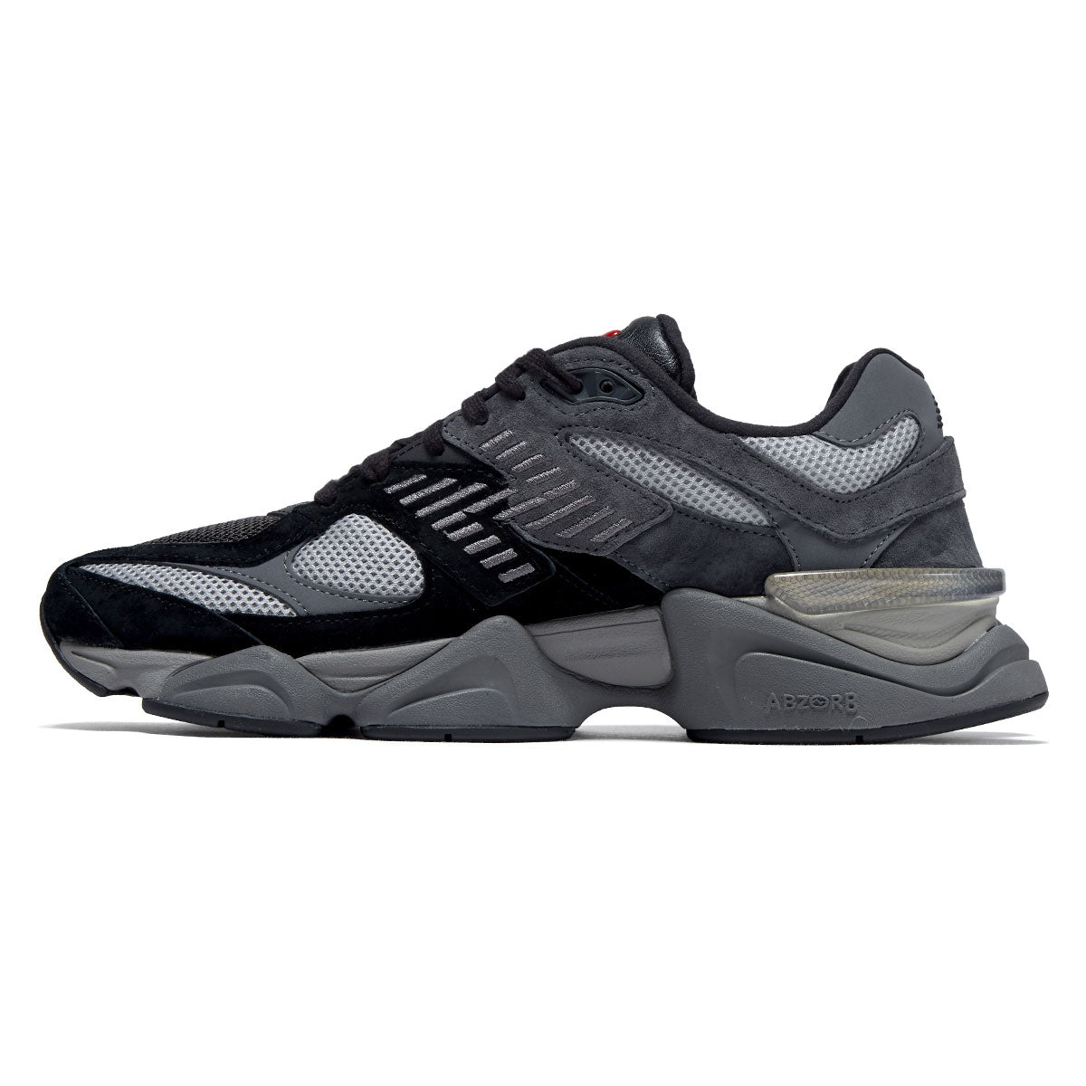 New Balance 9060 Shoes - Black/Castlerock/Rain Cloud image 2