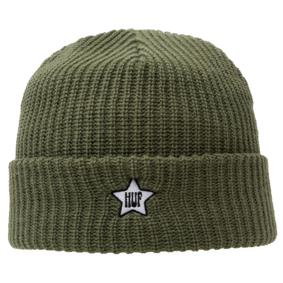 HUF One Star Visor Beanie - Avocado image 2