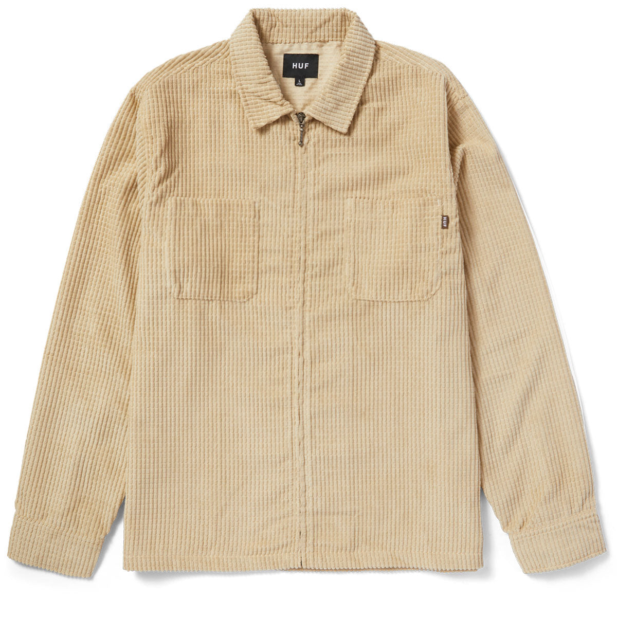 HUF Cornelius Zip Shirt - Oatmeal image 1