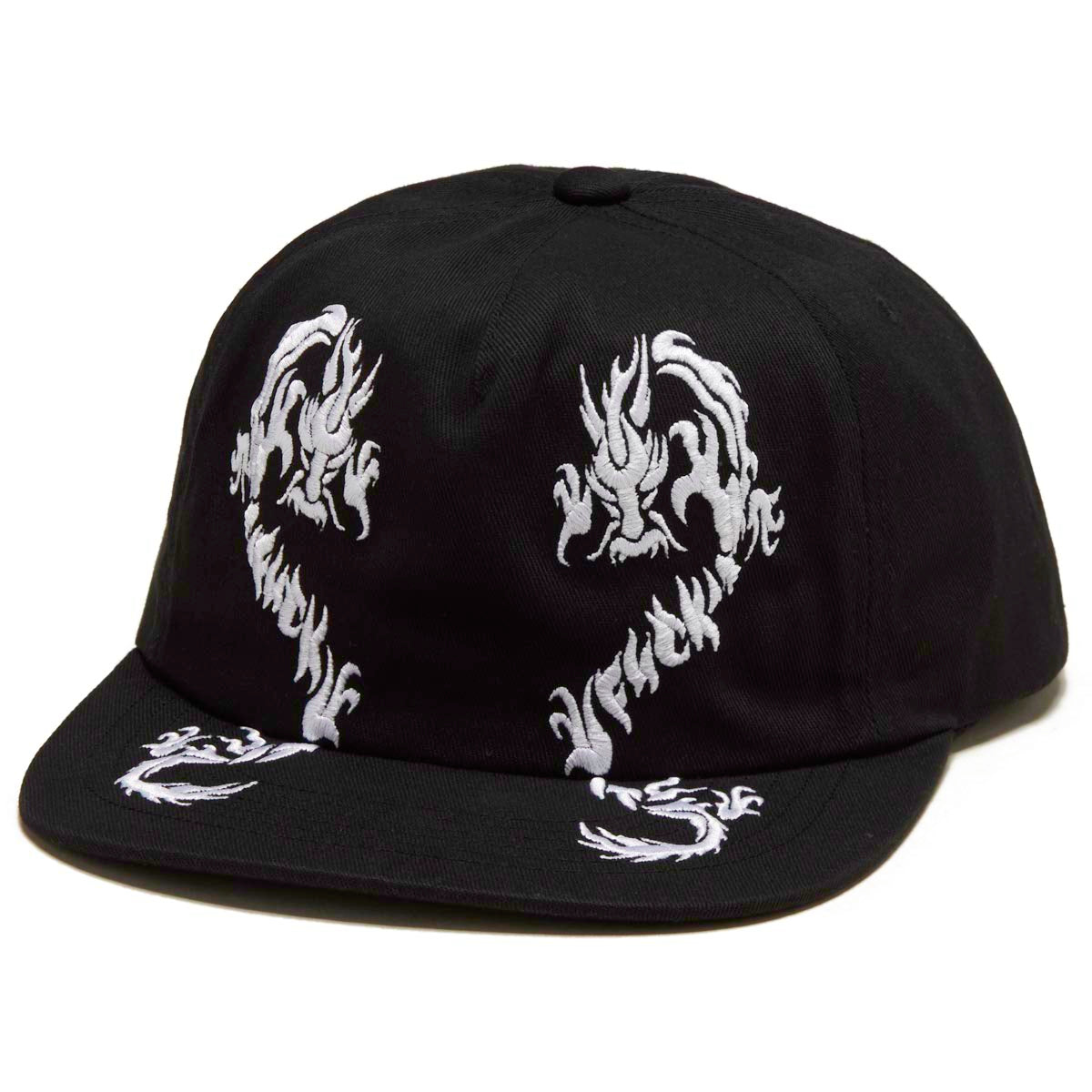 HUF Twin Dragon Cv 6 Panel Hat - Black image 1