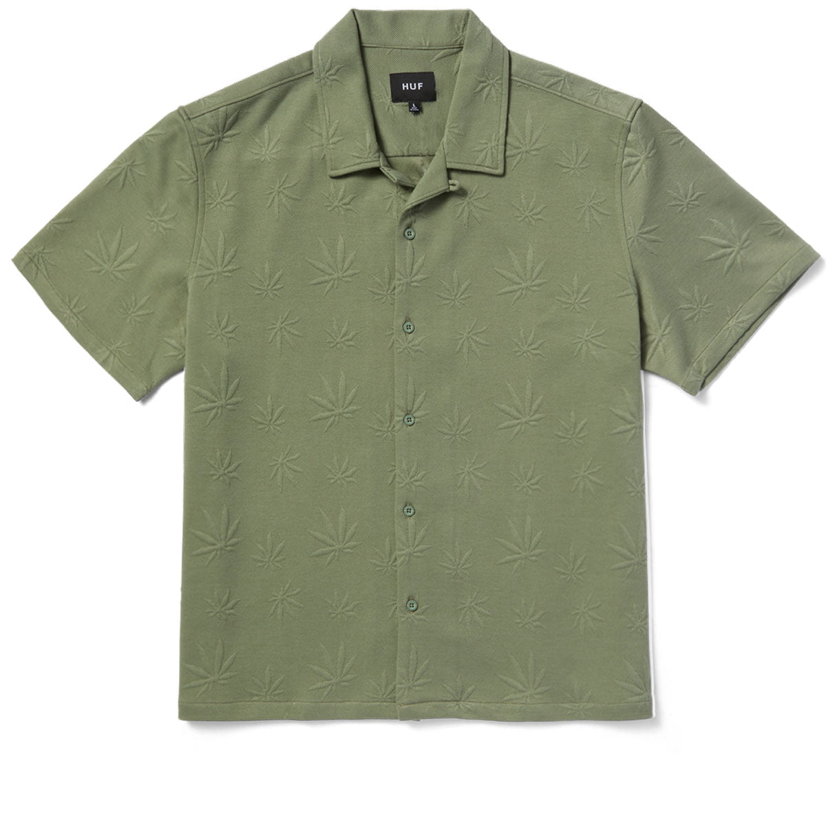HUF Plantlife Jacquard Shirt - Moss image 1