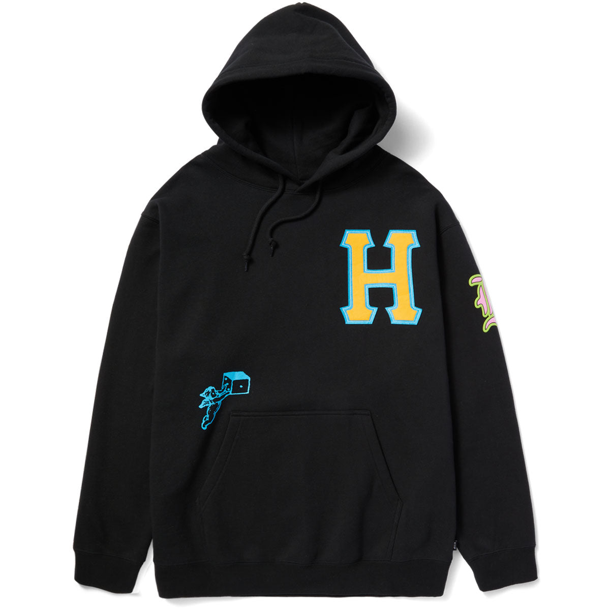 HUF Fly Die Hoodie - Black image 1