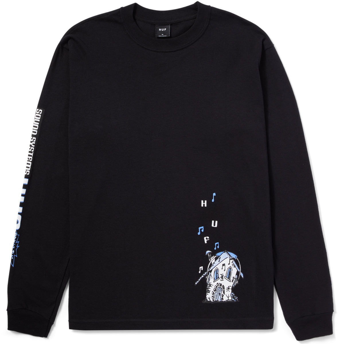 HUF Sound Systems Long Sleeve T-Shirt - Black image 1