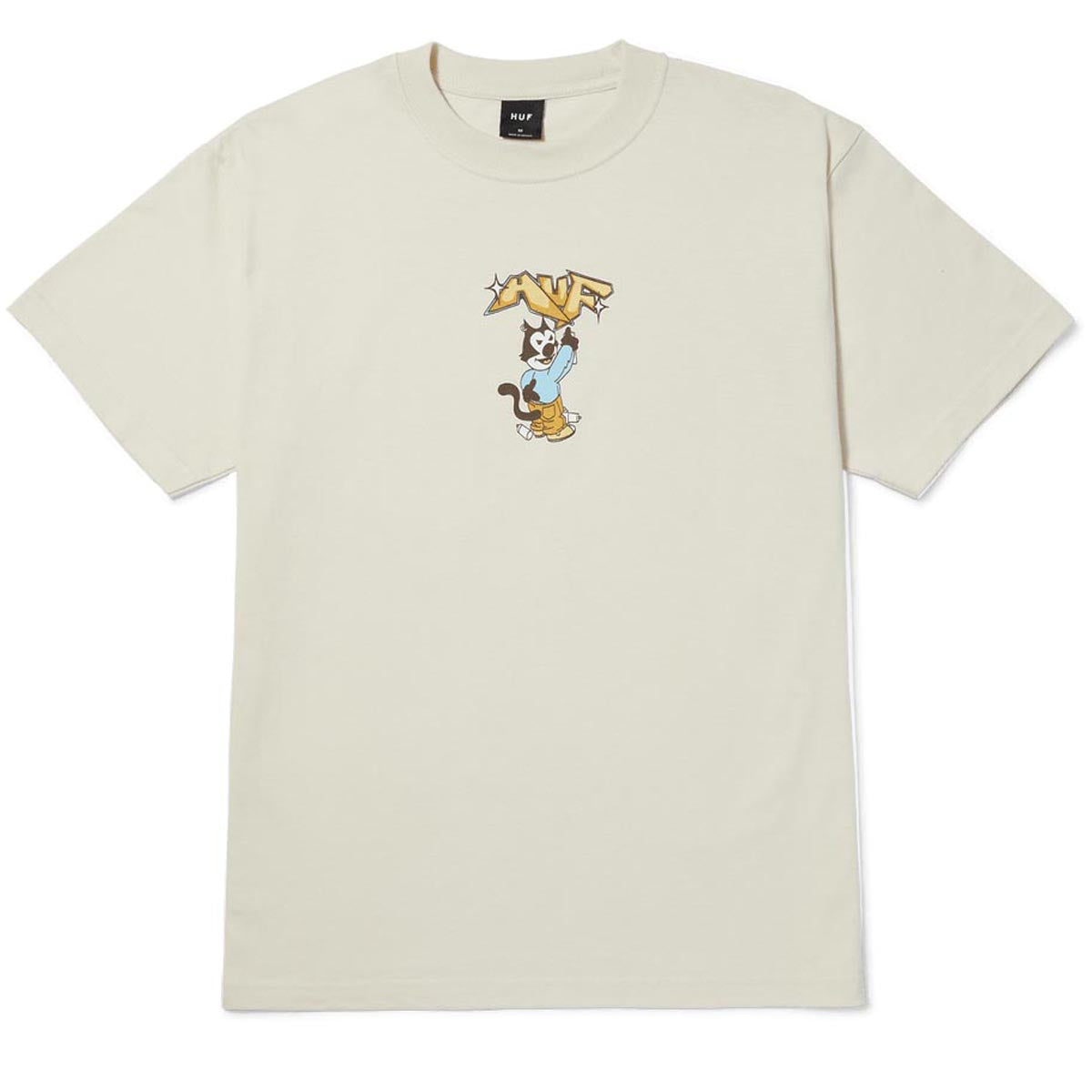 HUF Bad Cat T-Shirt - Bone image 1