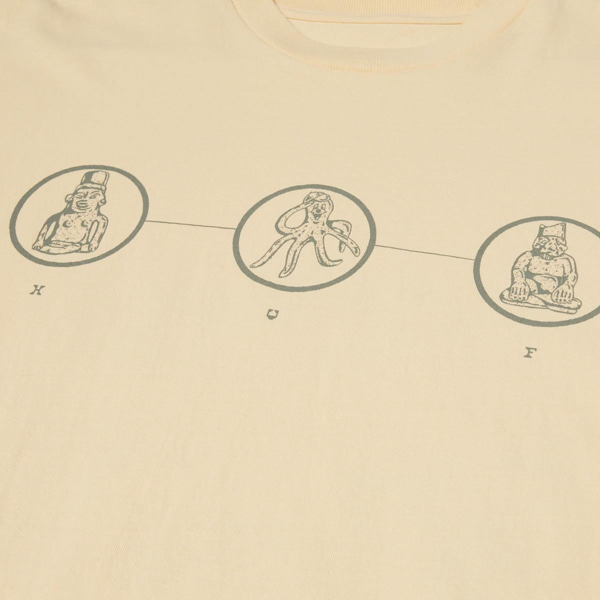HUF Diagram Drawing 1 T-Shirt - Wheat image 3