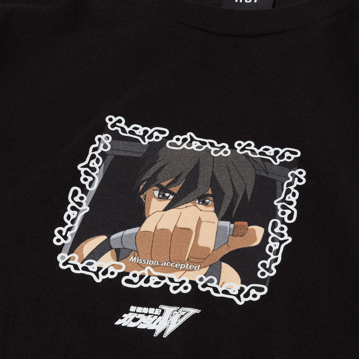 HUF x Mobile Suite Gundam Heero T-Shirt - Black image 2