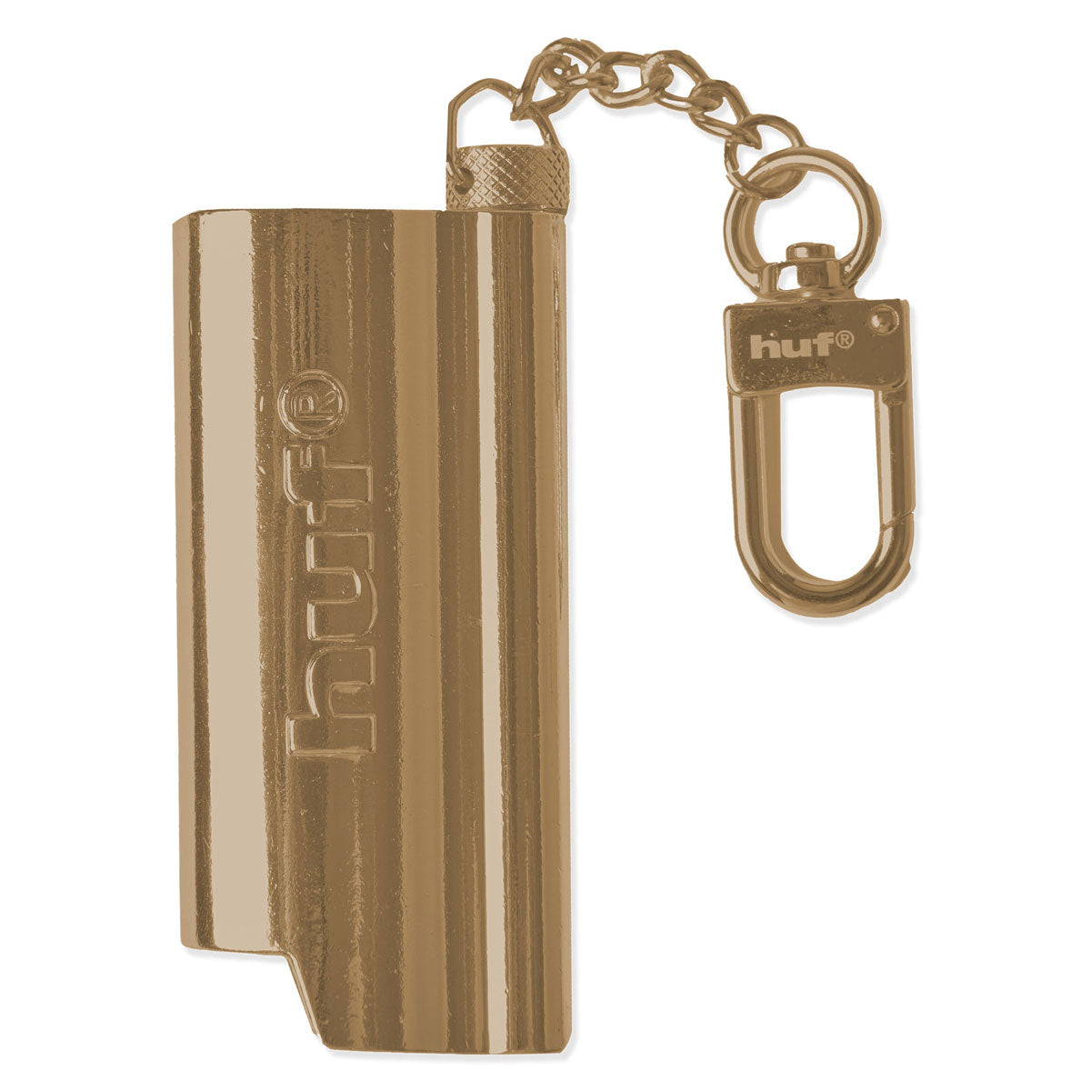 HUF Burner Lighter Sleeve Keychain - Gold image 1