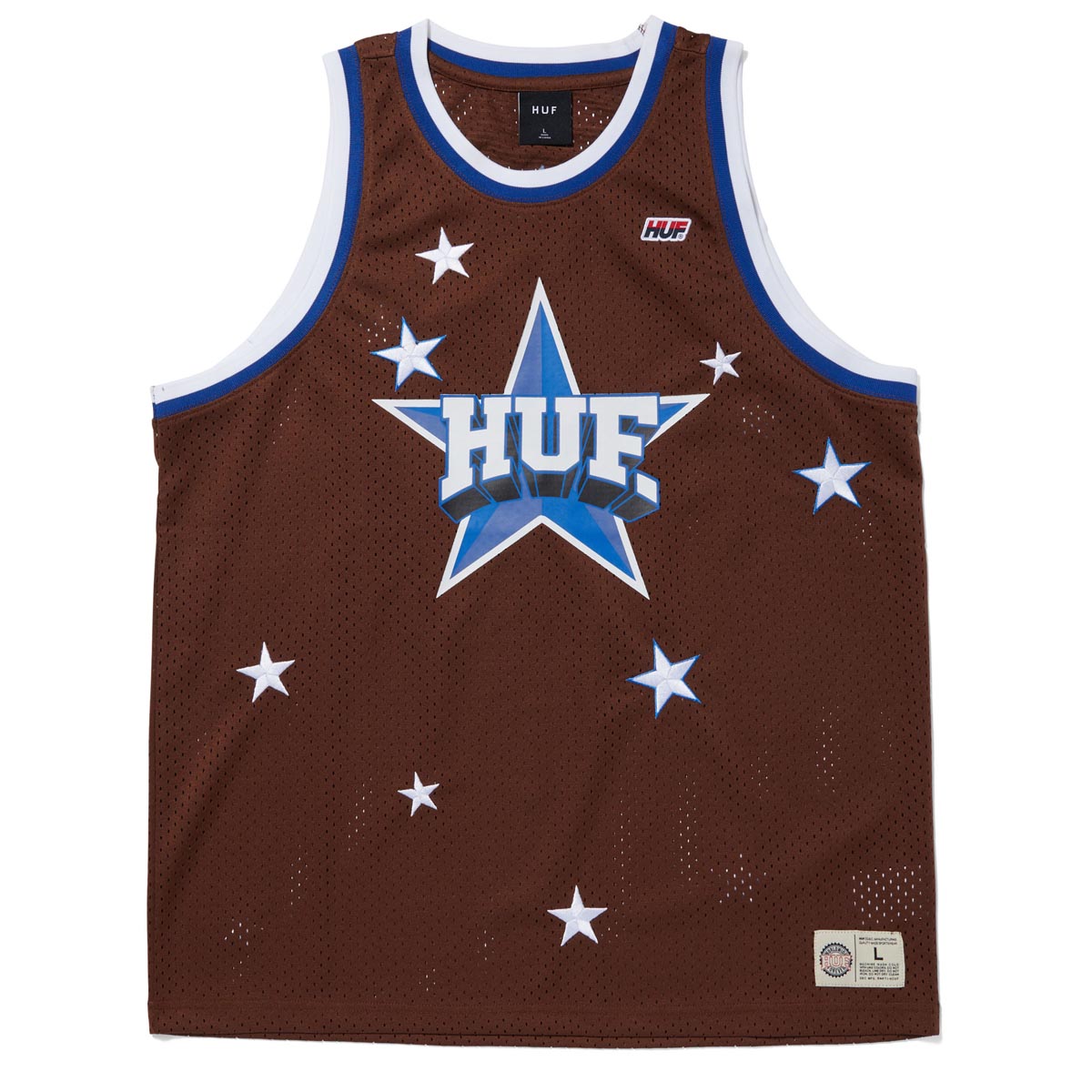 HUF All Star Basketball Jersey - Brown image 1