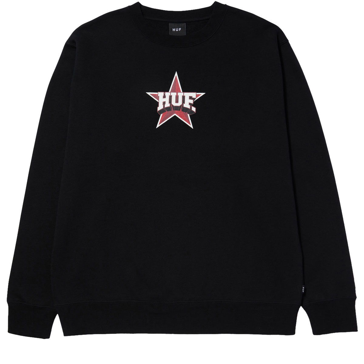 HUF All Star Crewneck Sweatshirt - Black image 1