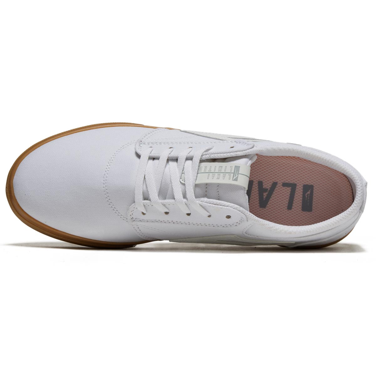 Lakai Griffin Shoes - White/Gum Canvas image 3
