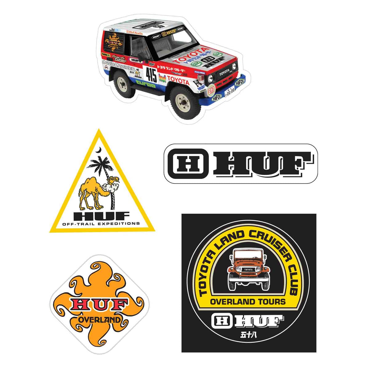 Huf x Toyota Land Cruiser Decal Set - Multi image 2