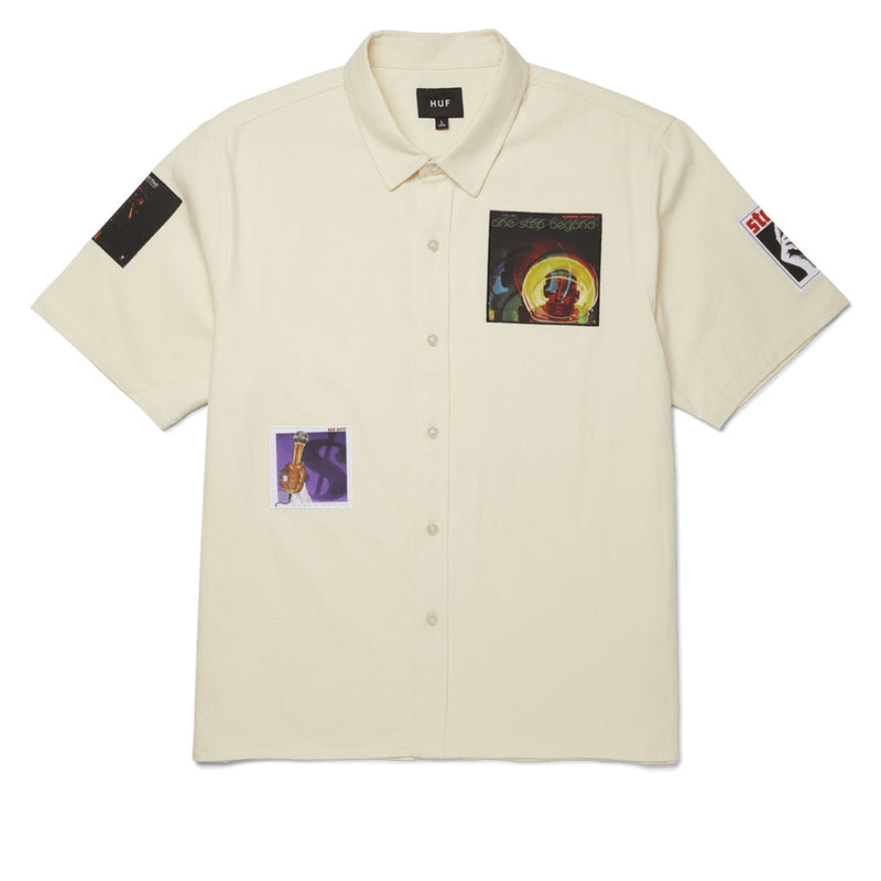 HUF Stax Patches Button Up Shirt - Natural