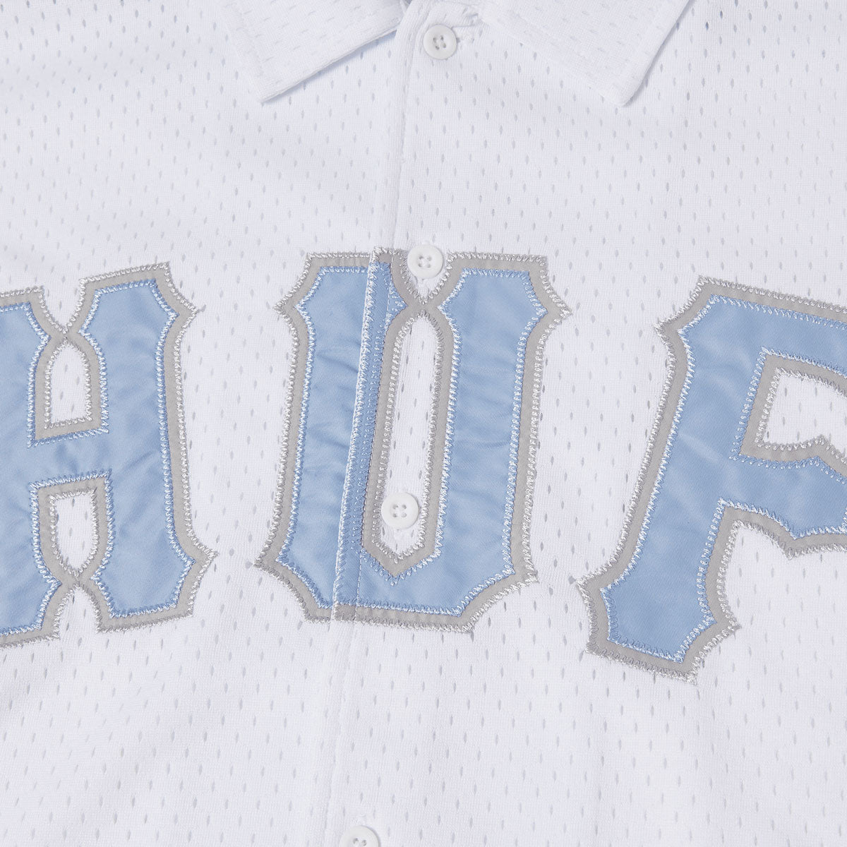 HUF Arch Mesh Button Up Shirt - White image 4
