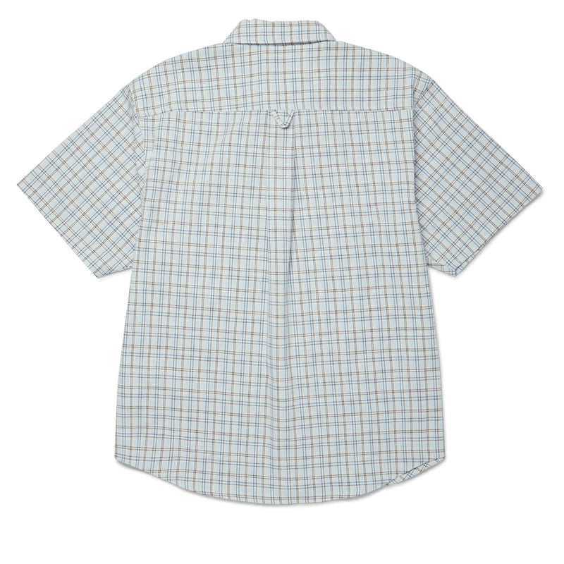 HUF Total Eclipse Plaid Shirt - Light Blue