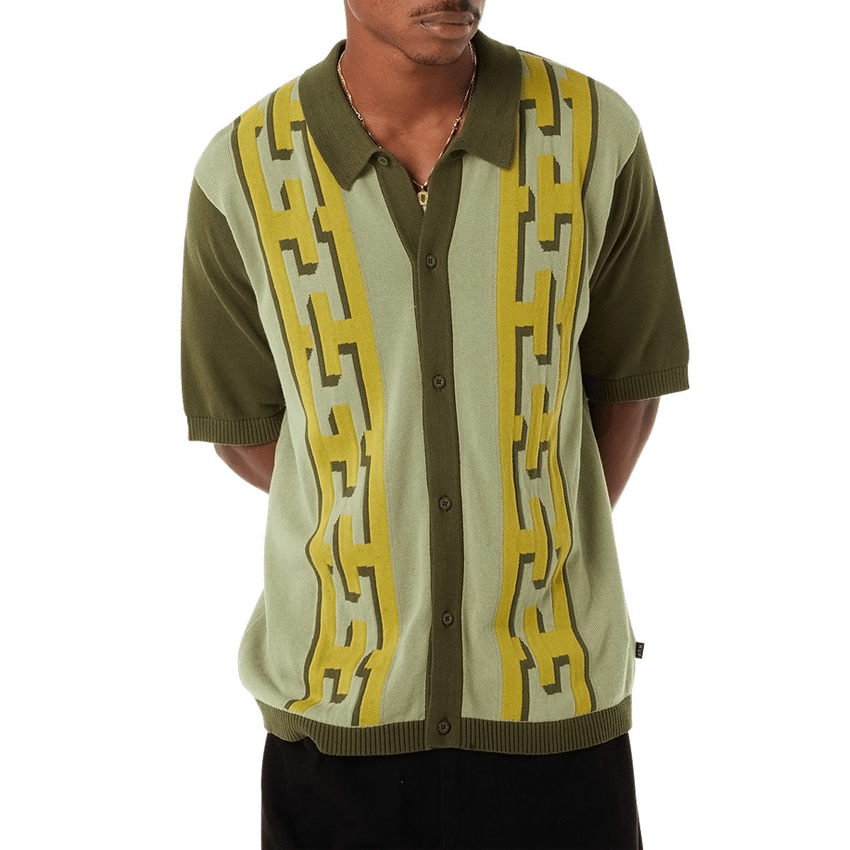HUF Pillar Knit Sweater - Moss image 1
