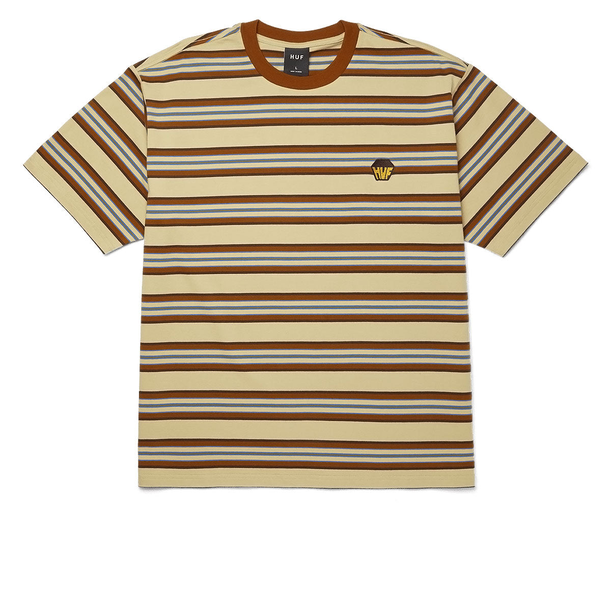 HUF Big Block Stripe Boxy T-Shirt - Clay image 2