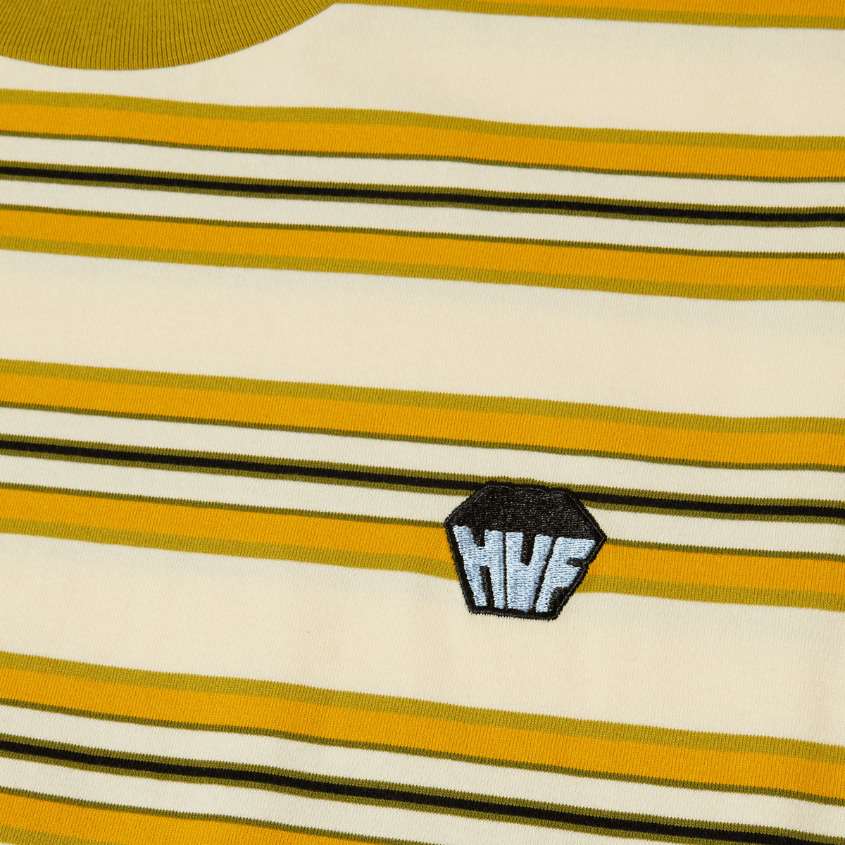 HUF Big Block Stripe Boxy T-Shirt - Pale Yellow image 2