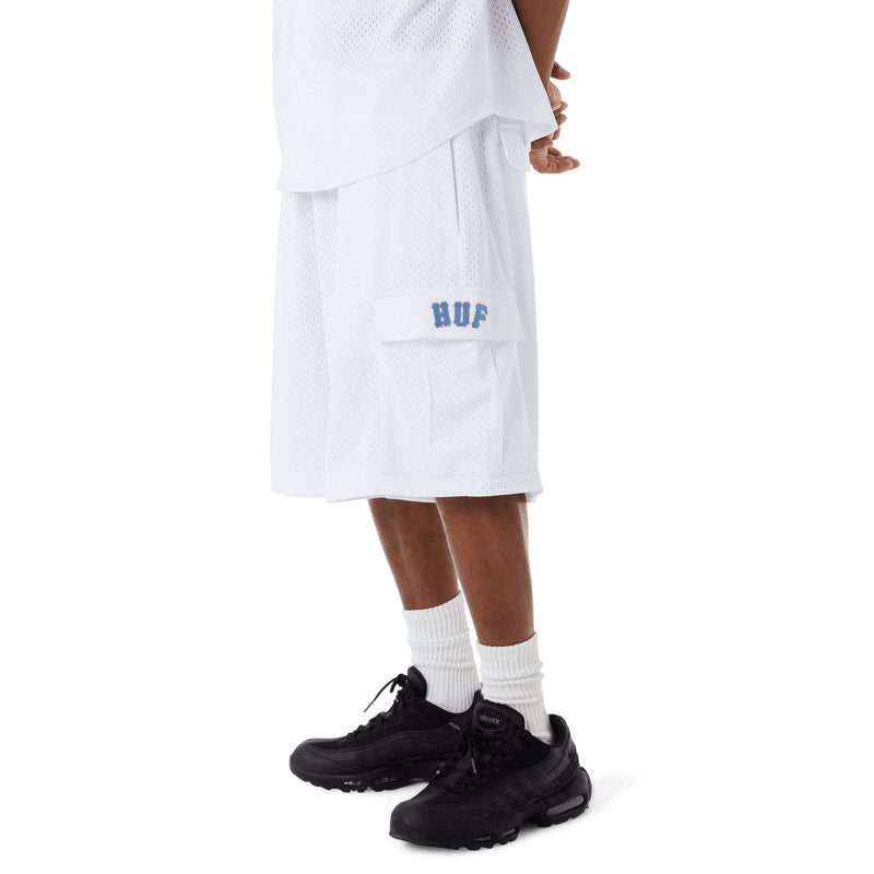 HUF Arch Mesh Cargo Shorts - White