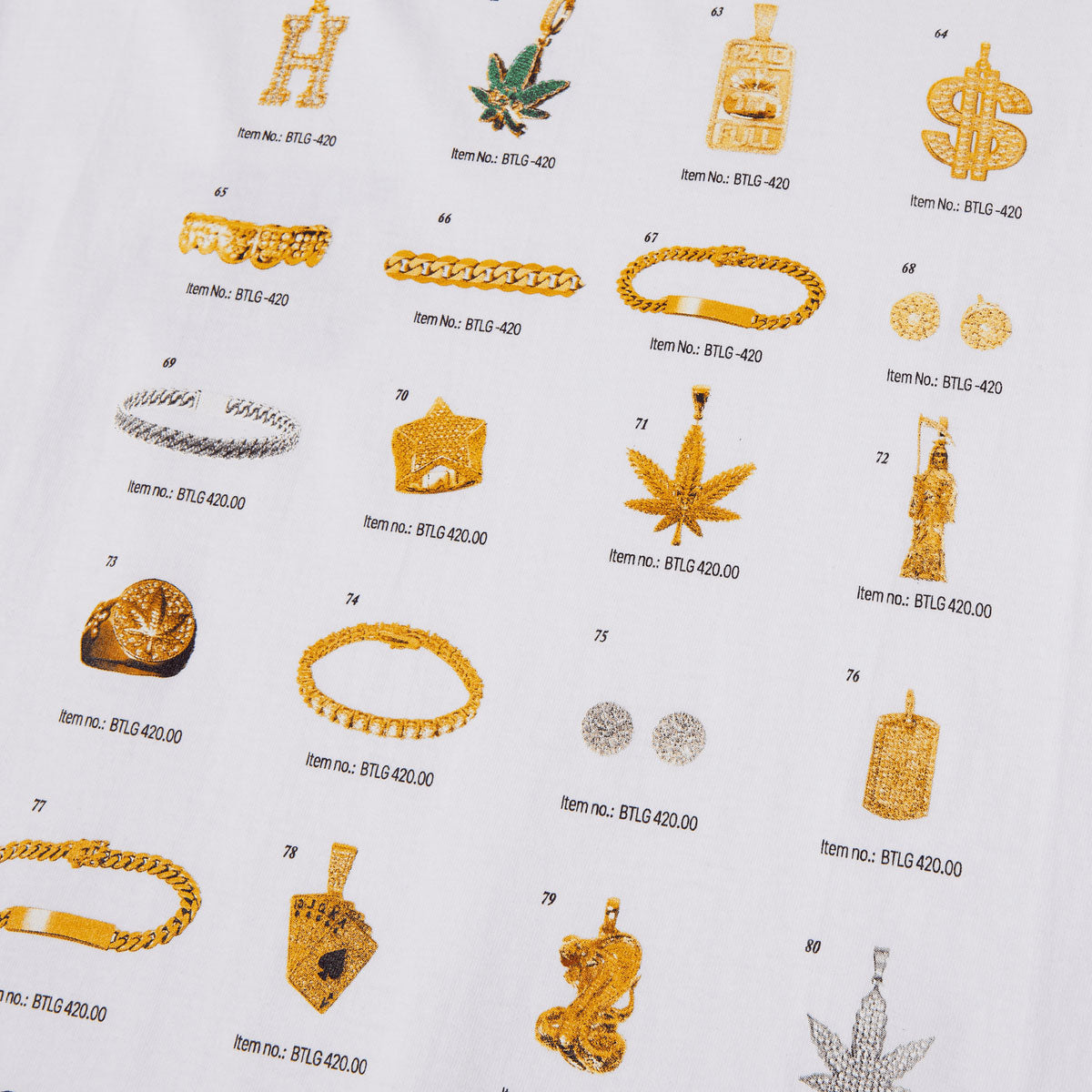 HUF Jewelry Long Sleeve T-Shirt - White image 3
