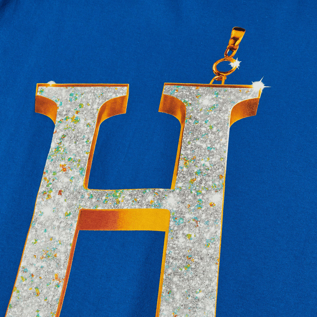 HUF Big H T-Shirt - Cobalt Blue image 4