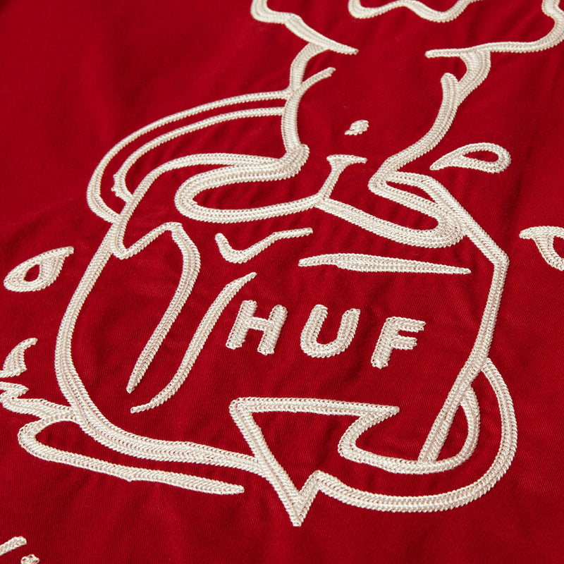 HUF Supplies And Service Shirt - Cardinal