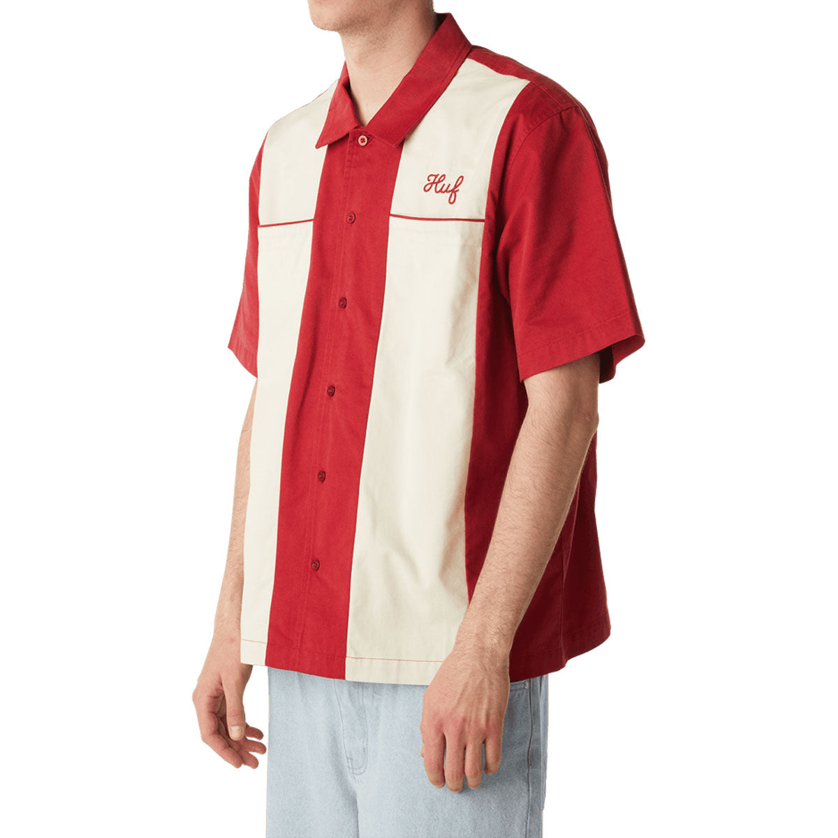 HUF Supplies And Service Shirt - Cardinal image 6