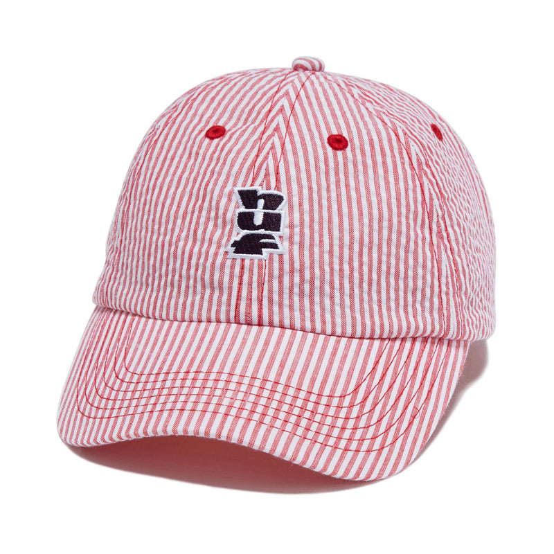 HUF Seersucker Megablast 6 Panel Hat - Red