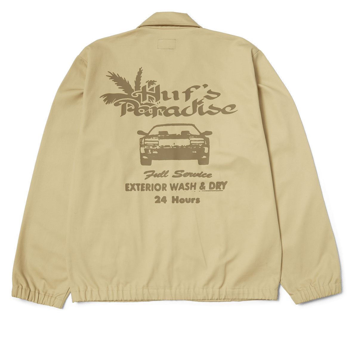 HUF Full Service Shop Jacket - Khaki image 3