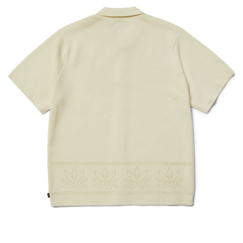 HUF Plantlife Perforated Knit Shirt - Natural