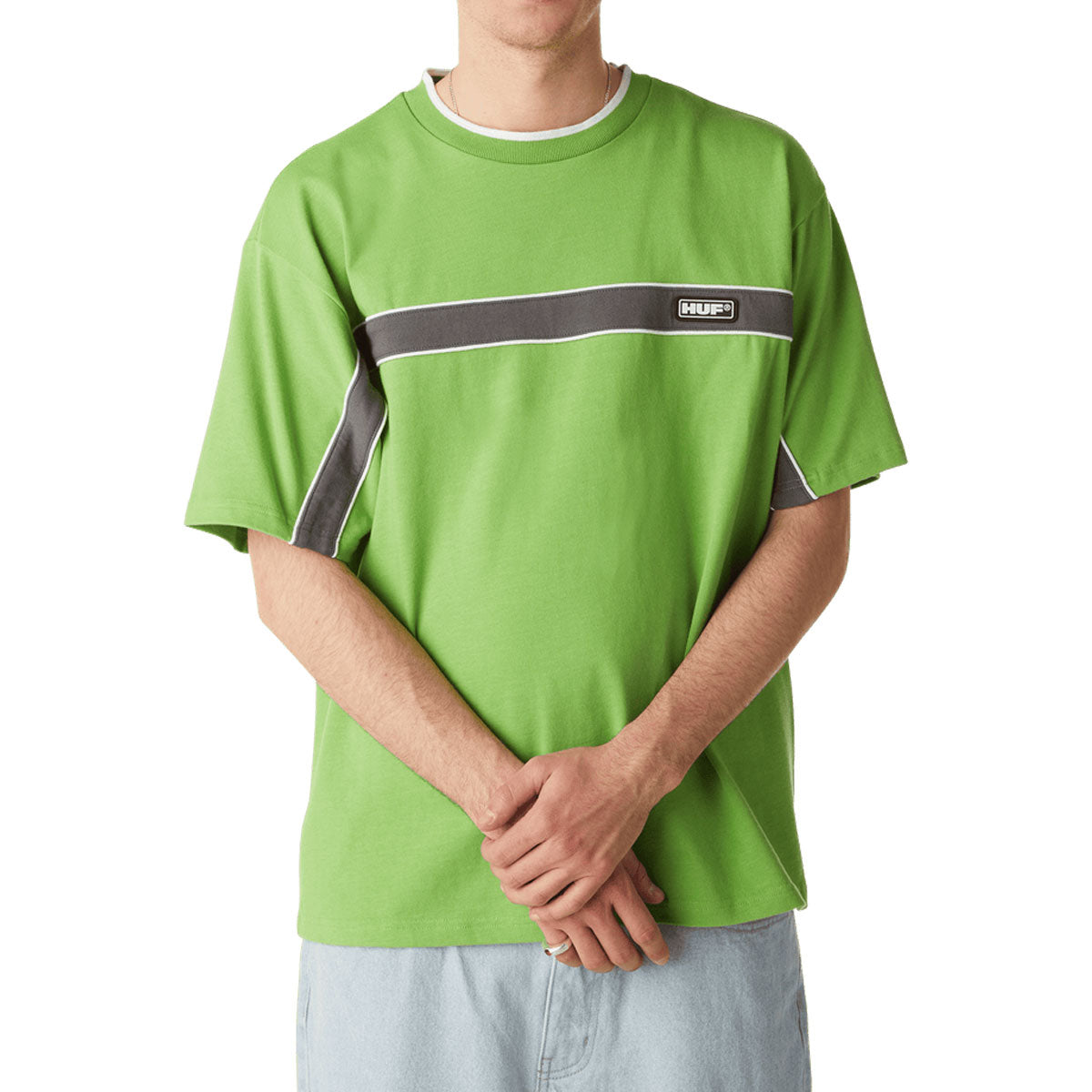 HUF Interstate Knit Boxy T-Shirt - Green Apple image 2