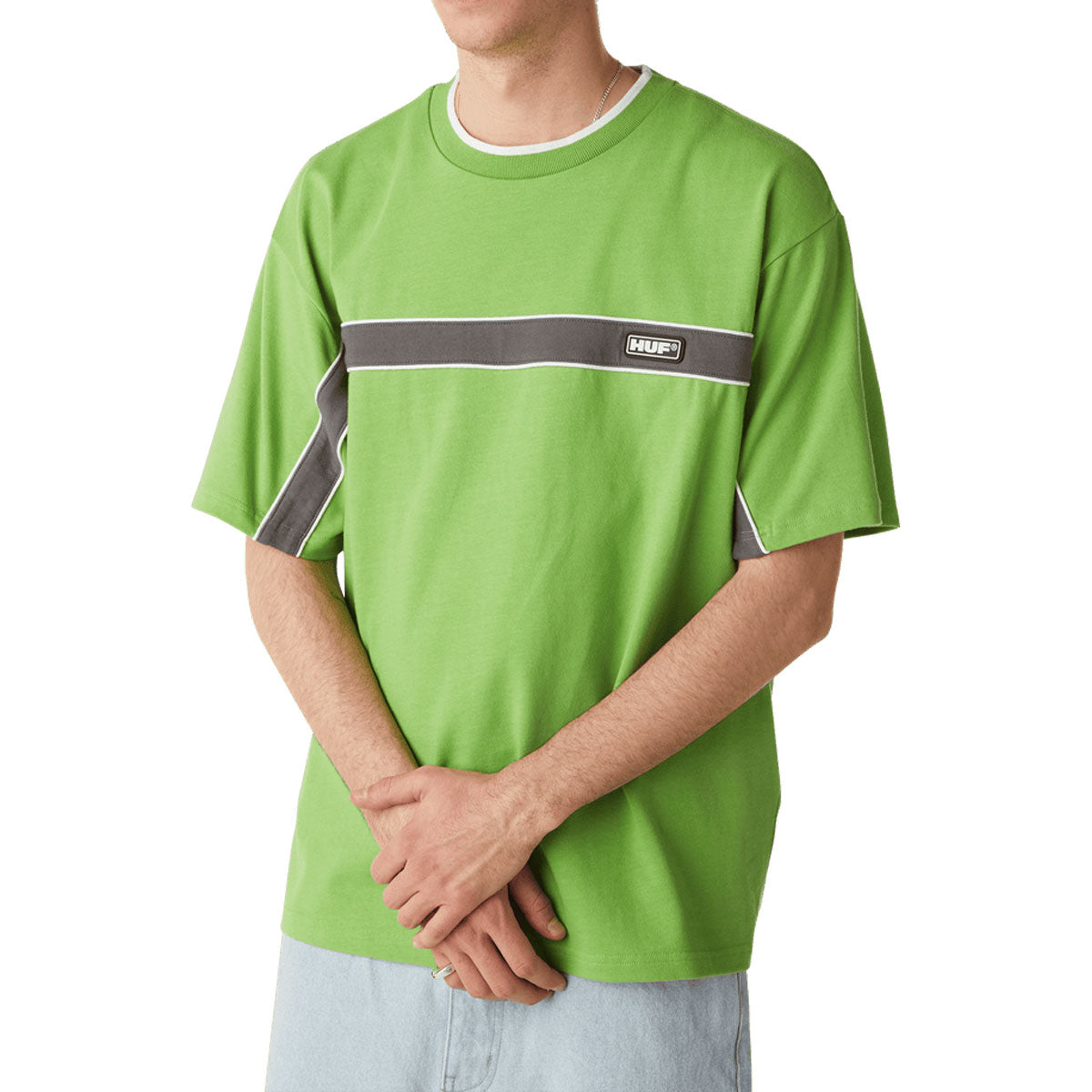 HUF Interstate Knit Boxy T-Shirt - Green Apple image 5