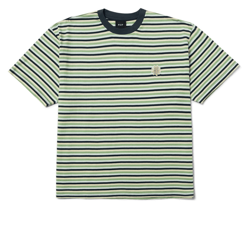HUF Apollo Striped Knit Boxy T-Shirt - Blue