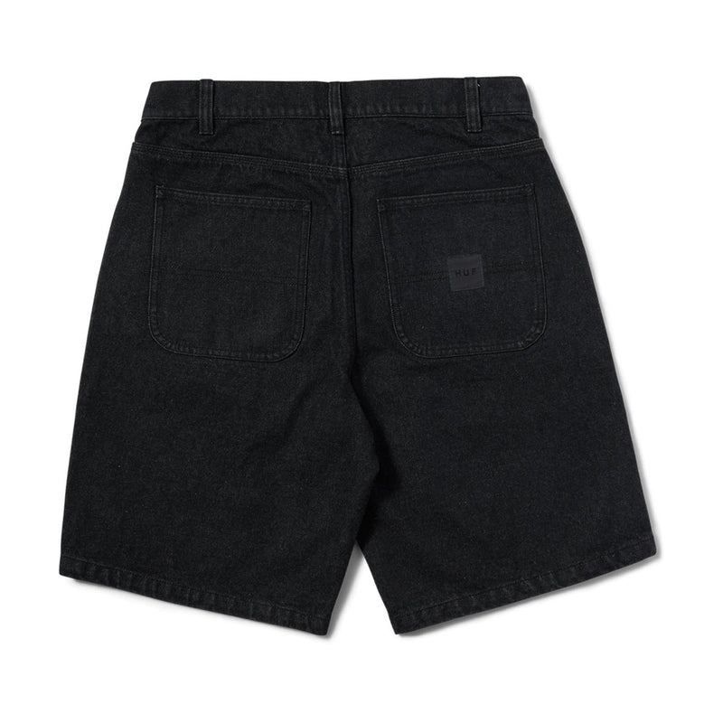 HUF Classic H Double Knee Denim Shorts - Black Denim