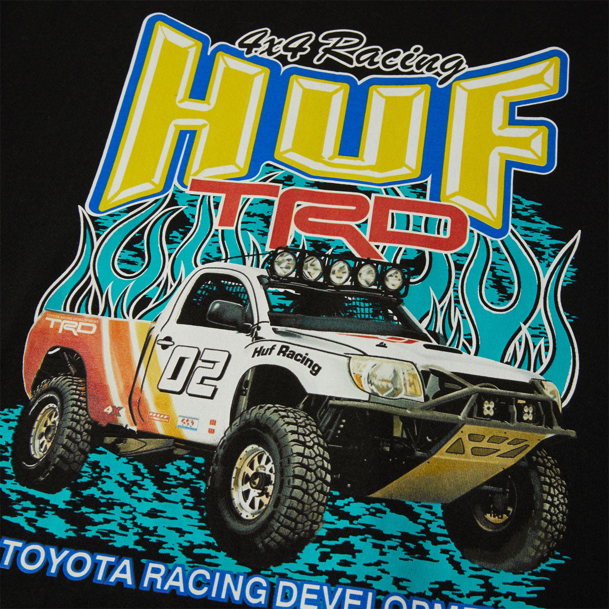 Huf x Toyota TRD Pit Crew T-Shirt - Black image 2