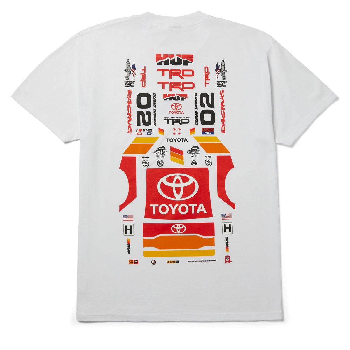 Huf x Toyota Stickered T-Shirt - White image 1