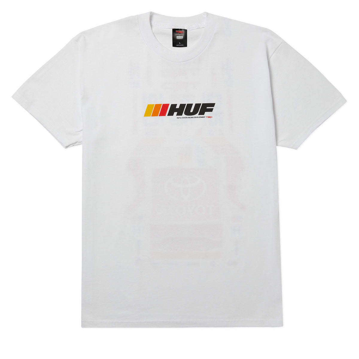 Huf x Toyota Stickered T-Shirt - White image 2