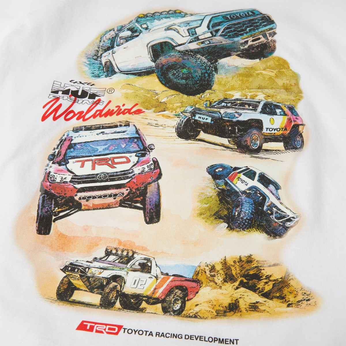 Huf x Toyota Valley Trails T-Shirt - White image 3