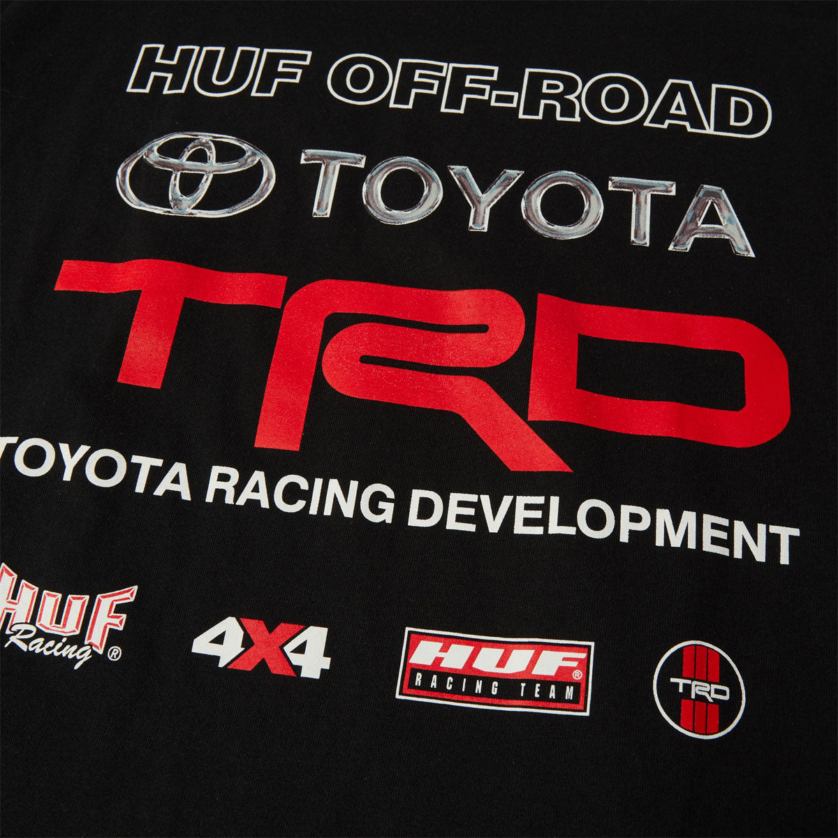 Huf x Toyota Team 4x4 T-Shirt - Black image 4