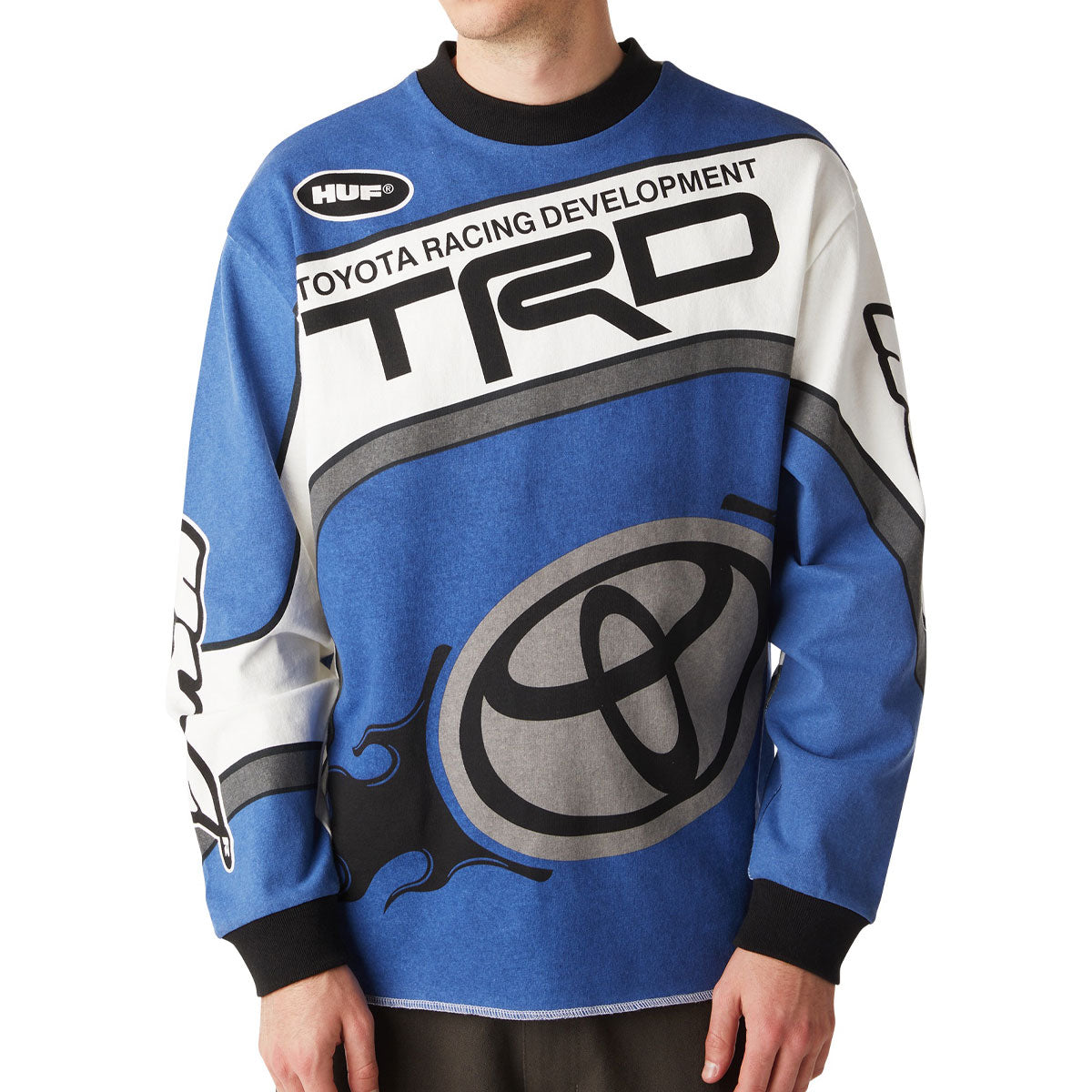Huf x Toyota Grandstand Long Sleeve Jersey - Blue image 3