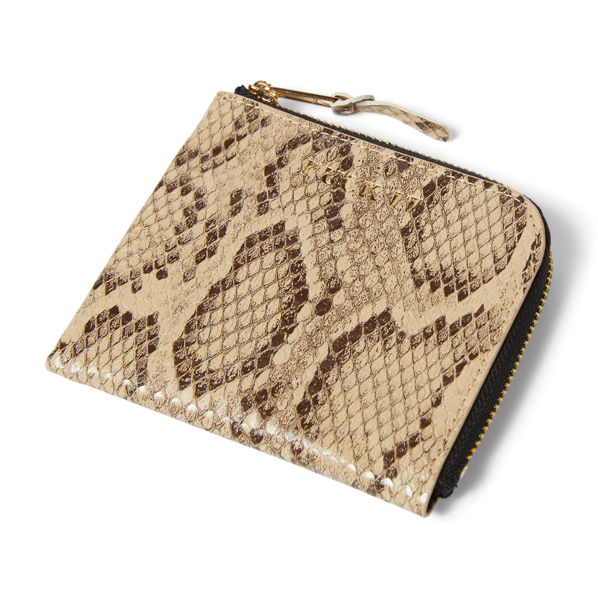 HUF Fuck It Snakeskin Wallet - Brown image 3