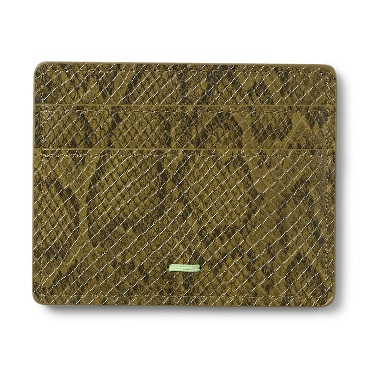 HUF Fuck It Snakeskin Cardholder Wallet - Green image 2
