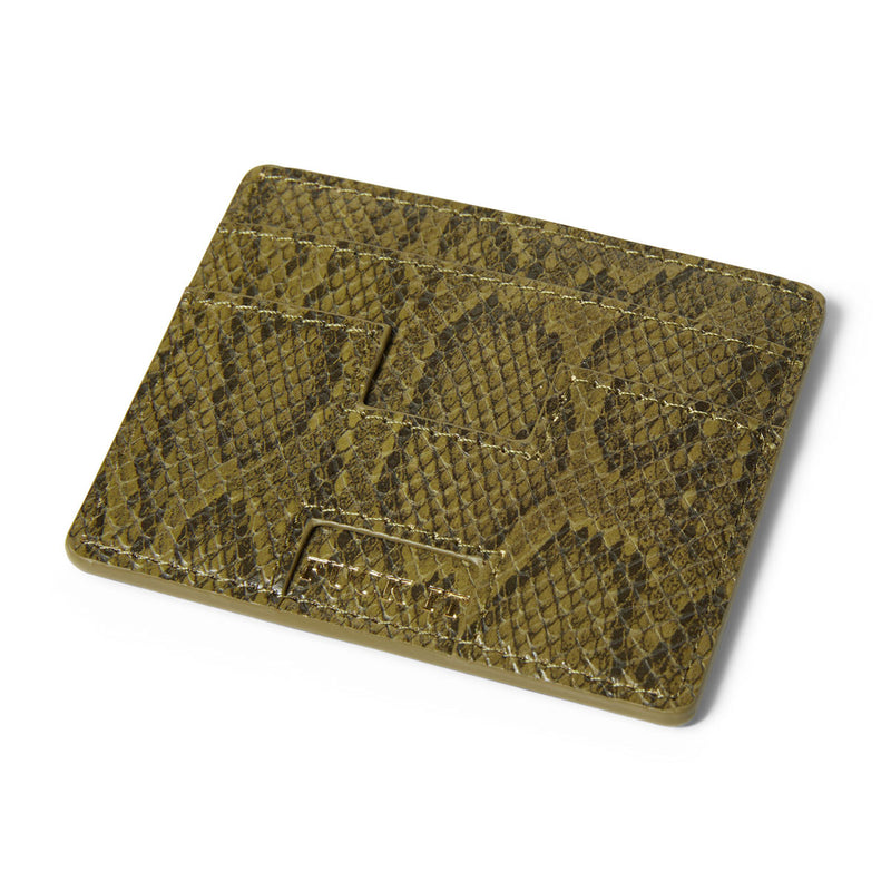 HUF Fuck It Snakeskin Cardholder Wallet - Green