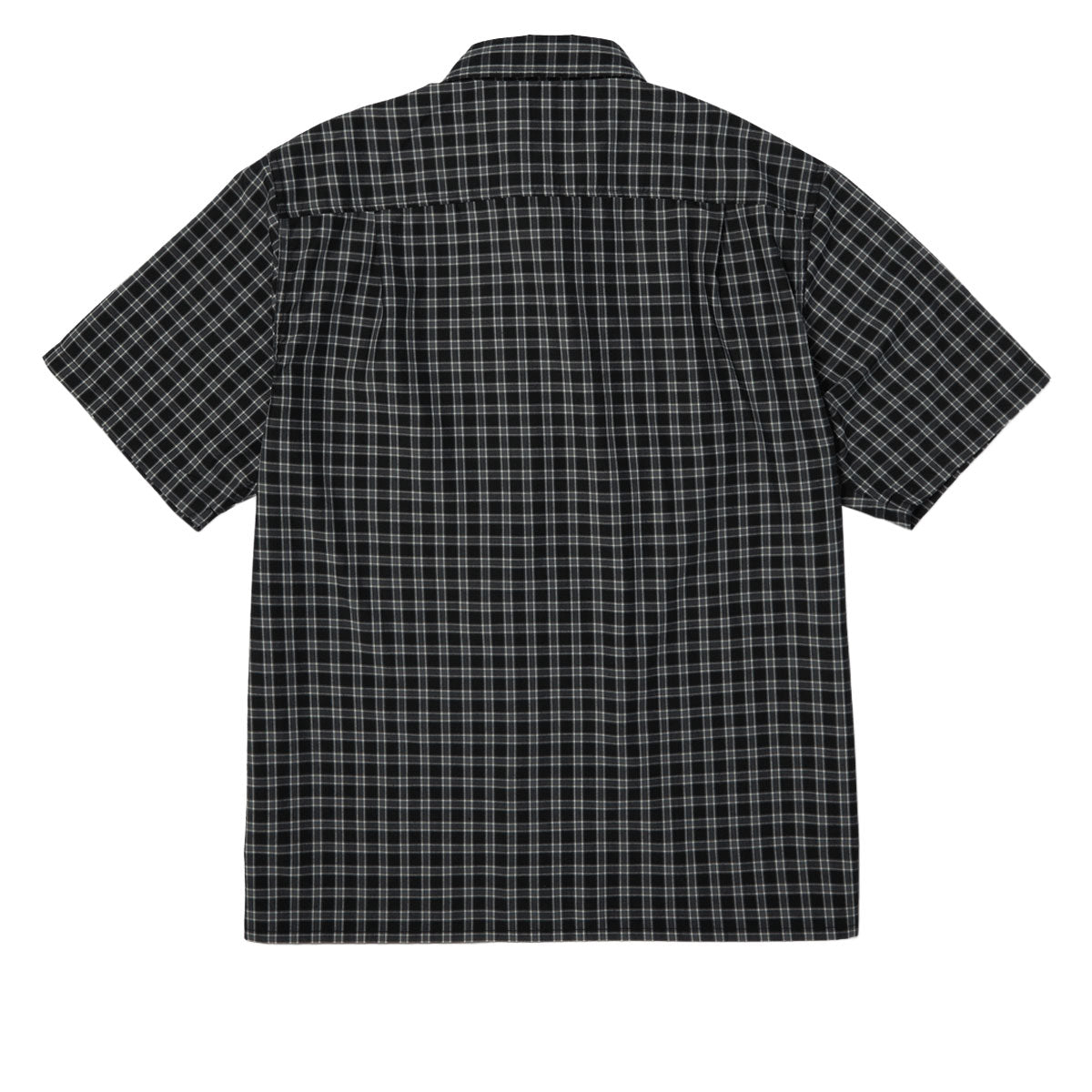 HUF Stretch Micro Plaid Shirt - Black image 4