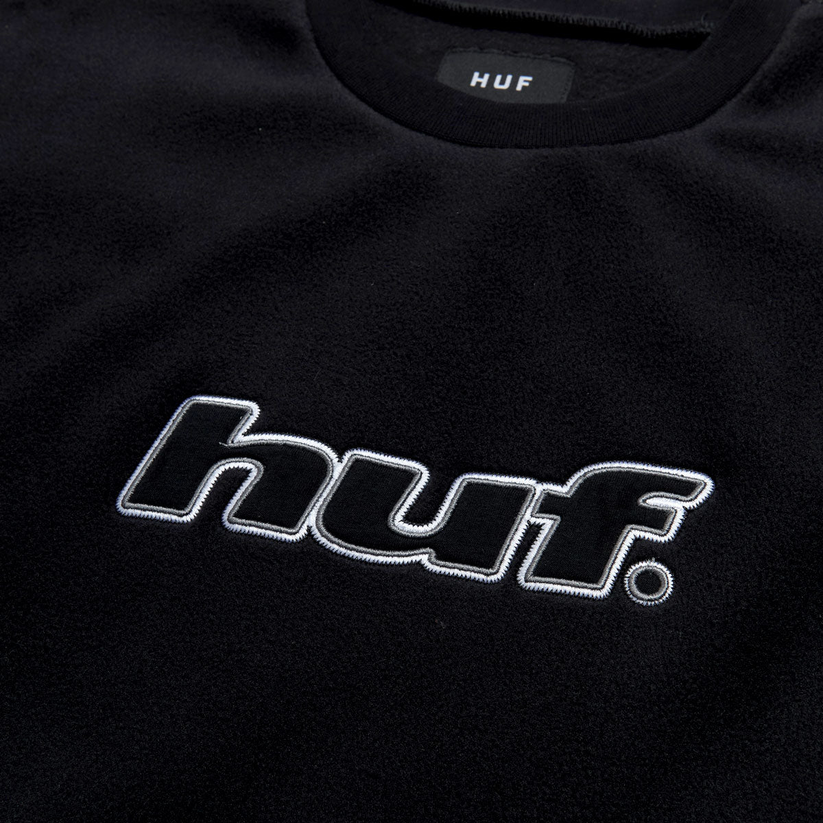 HUF H Dot Polar Fleece Sweatshirt - Black image 2