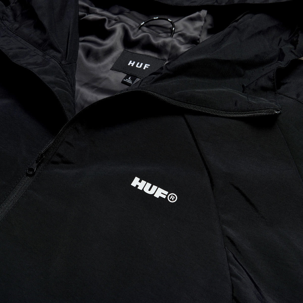 HUF All Caps Shell Jacket - Black image 3
