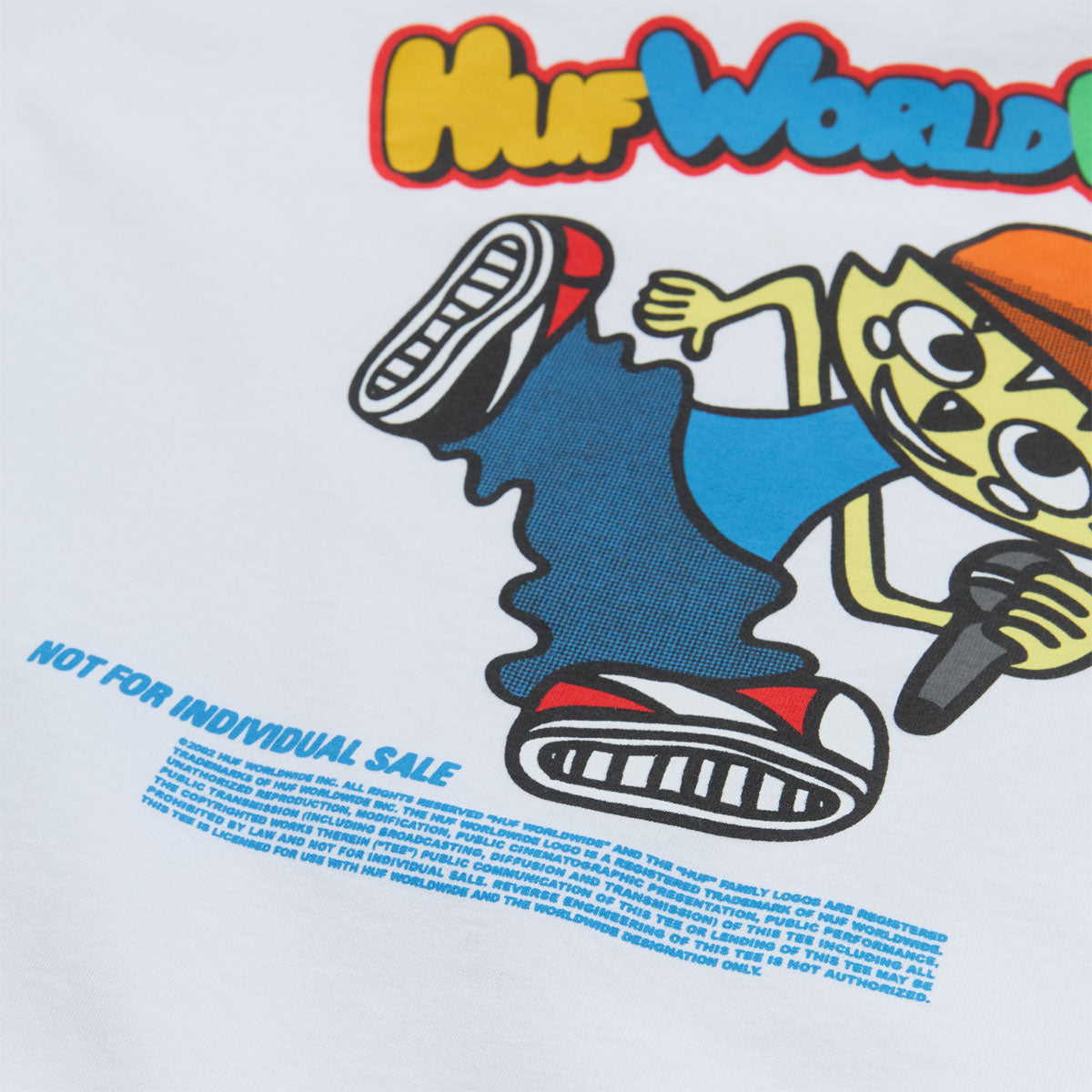 HUF Chop Kick Block T-Shirt - White image 2