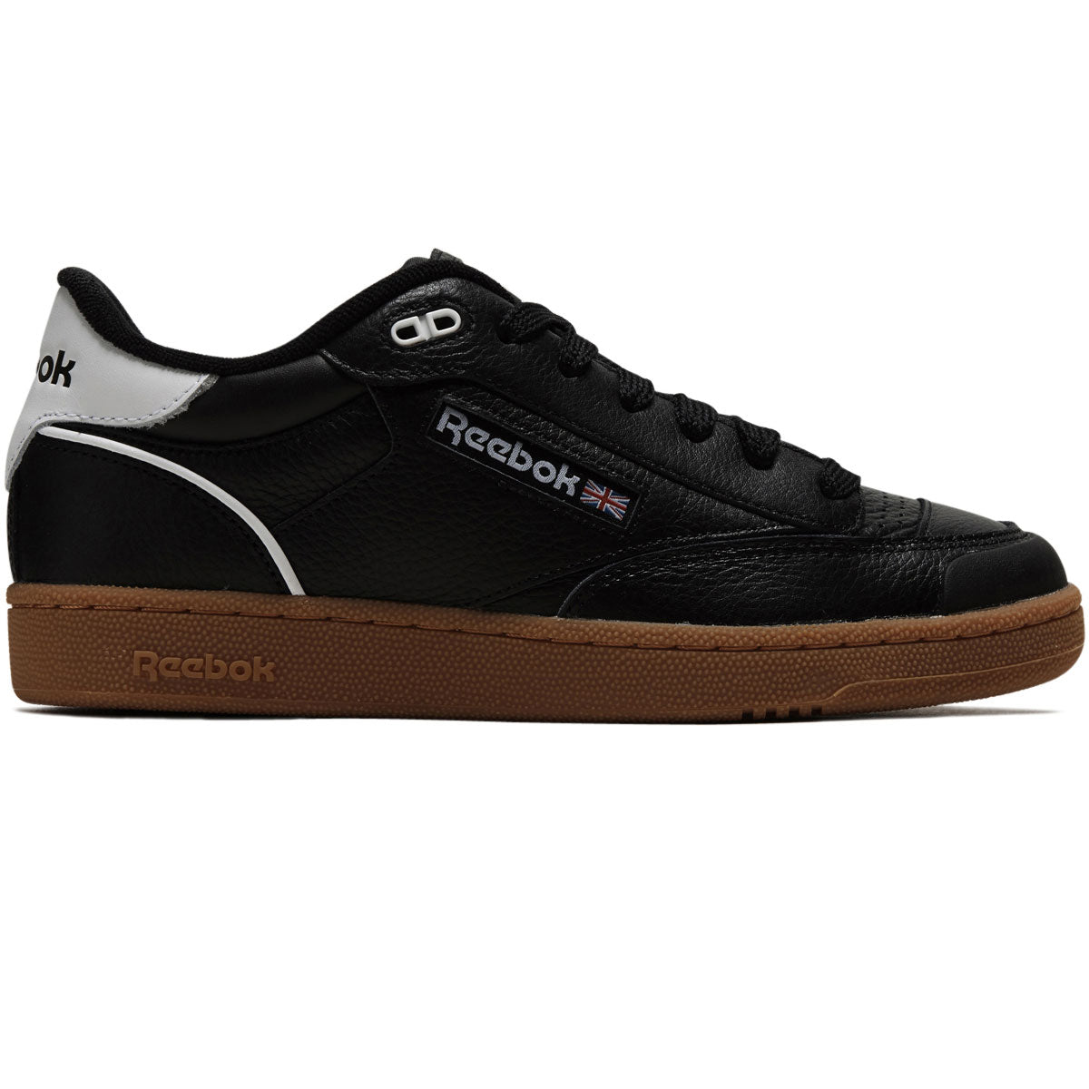 REEBOK Club C Bulc Footwear White / Black / RBK Rubber Gum Leather Sneaker  shoes